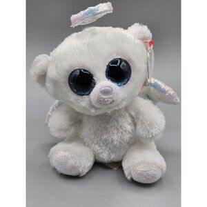Ty Beanie Boos - HALO‎ the Angel Bear 6" NEW MWMTs Plush Stuffed Animal Toy